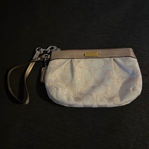 Sparkly Coach wristlet